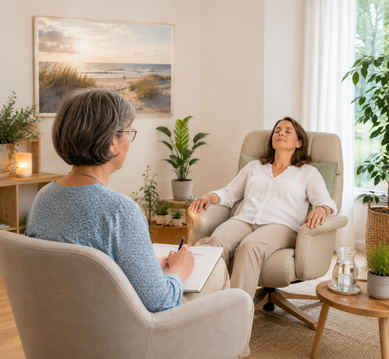 Frau in Hypnose