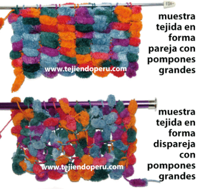 Cómo tejer con lana pompon - pom pom wool