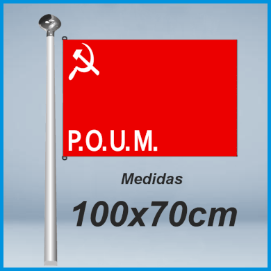 Banderas Partido Obrero de Unificación Marxista – POUM- 100x70cm don bandera