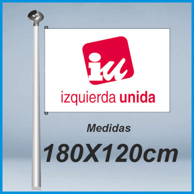 Banderas Izquierda Unida 180x120cm don bandera