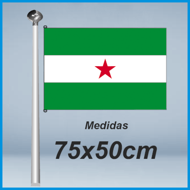 Banderas andalucia estrellada 75x50cm don bandera