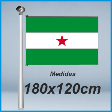 Banderas andalucia estrellada 180x120cm don bandera