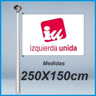 Banderas Izquierda Unida 150x150cm don bandera