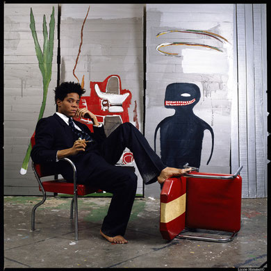 Artist Brooklyn Museum Basquiat 1985 Jean-Michel Basquiat Photo by LIZZIE HIMMEL©