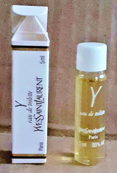 Y - MINIATURE SECTION TUBULAIRE EAU DE TOILETTE 5 ML, AVEC SA BOÎTE