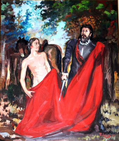 San Martín de Tours, pintado por Falgas