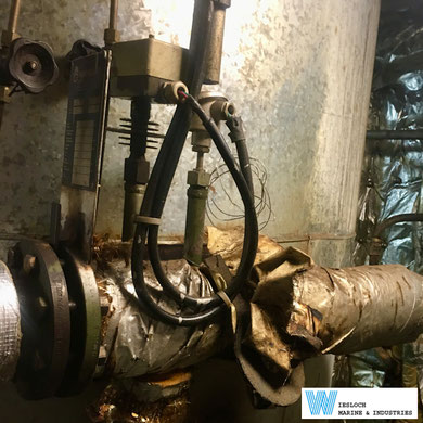 An ATH thermostat installed on a ship.