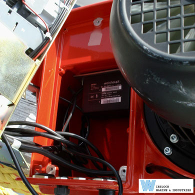 Weishaupt burner fitted with a BERU ignition transformer unit W-ZG 02/V.