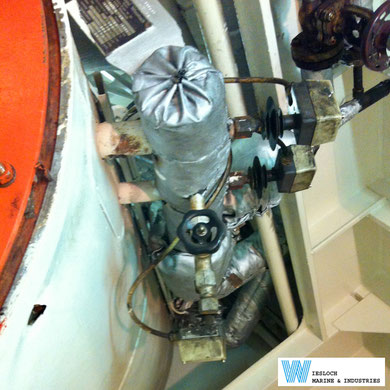 Three ATH thermostats installed on a ship.