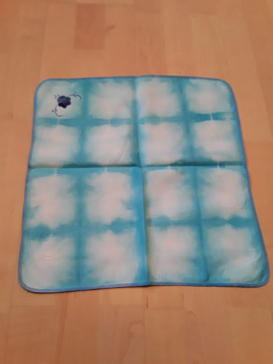 Servietten färben mit Shibori