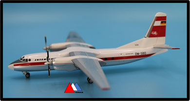Herpa Wings 1: 200-Antonov AN - 24 DM-SBD "Interflug".