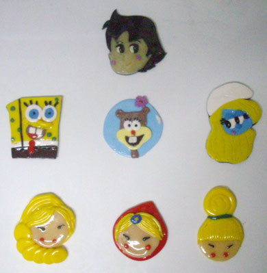 broches de arcilla polimerica