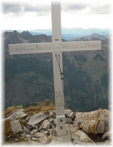 Rappenseekopf (2469m), oberh. Rappenseehütte, Allgäuer Alpen, Sept. 2011