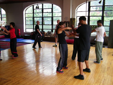 Si Je Esther entrenando en Nueva York