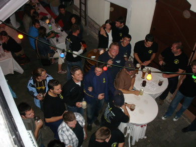 Die Gratulantenschar an Olafs Geburtstag