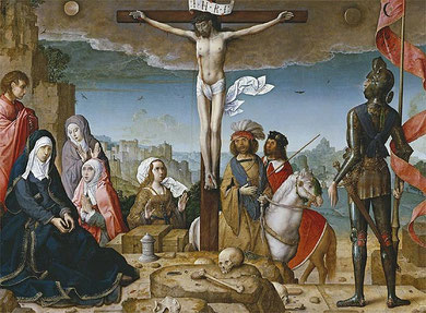 Crucifixión.Juan de Flandes.Museo del Prado SXV