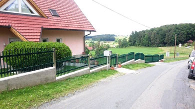 Zaunelemente in Farbe: RAL6005