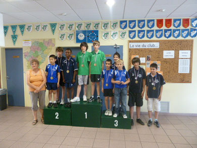 robin et kendrick 1er au championnat par équipes jeunes 2010/2011