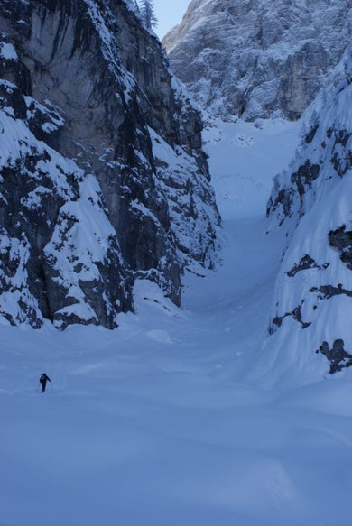 Die markante Schlucht in der Spranga