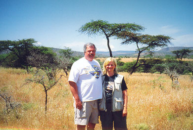 Ben and Barb on Kenya Safari, July 2002
