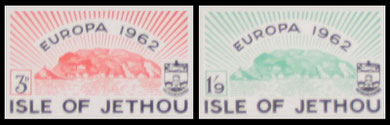 Isle of Jethou: 1962 Europa imperforate proofs.