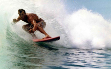 Gary in Sri Lankan barrel, 1985