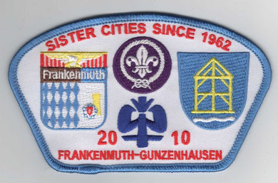 Auch die Amerikaner haben einen Aktionsaufnäher erstellt - leider wurde unsere Lilie auf den Kopf gestellt ;)