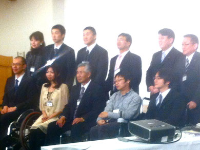 ダスキン障害者リーダー海外派遣事業　　研修生　北海道ブロック　　札幌に集り　それぞれの研修内容を　報告し合いました。