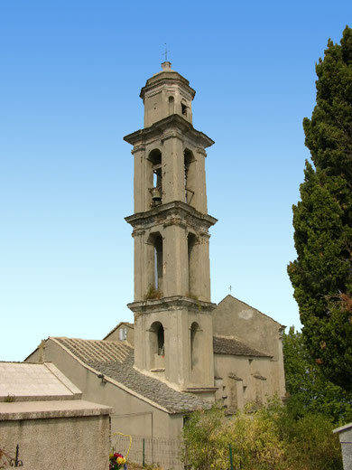Sant'Andrea di Cotone - le clocher date du XVIIIè s - partiellement reconstruit au XIXè s. 