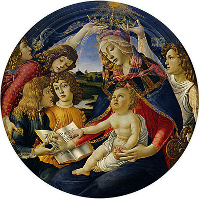 Sandro Botticelli - La Madonne du Magnificat - Florence (Les Offices)