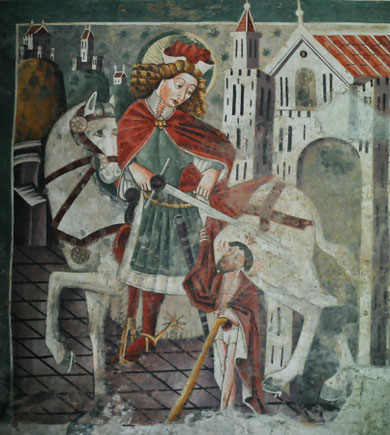 Chapelle de BERAM (Croatie) détail des fresques 16e s.