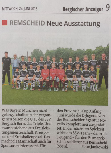 Bergischer Anzeiger 29.06.2016