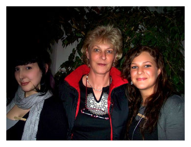 Annika links, Luisa rechts von mir