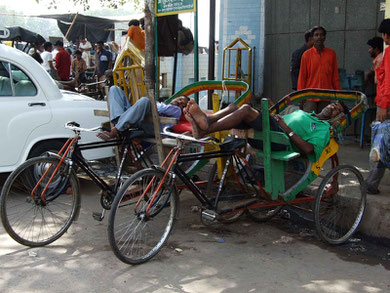 Pause in Neu Delhi, Indien