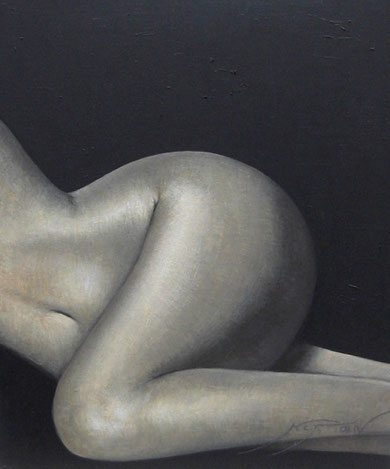 Desnudo de nalgas, piernas y vientre - 54 x 65 cm