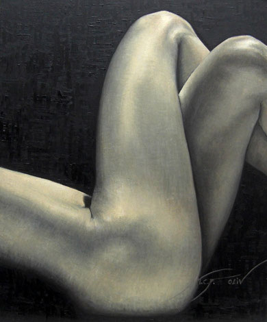 Desnudo de trasero, nalgas y vientre - 60 x 73 cm