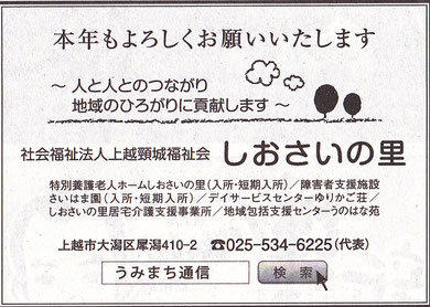 平成２５年1月1日付『新潟日報』第３部から