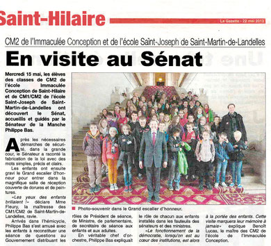 La Gazette de la Manche, 15.05.2013