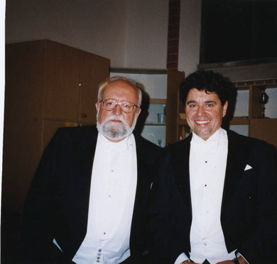 with composer Krzysztof Penderecki