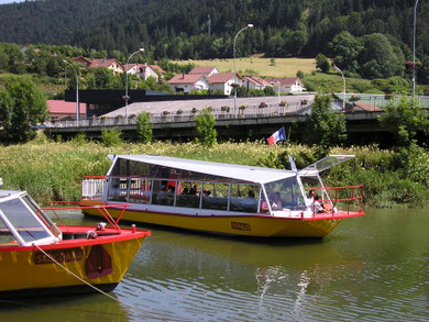promenade en bateau sur le Doubs