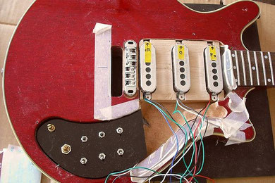ブライアン・メイ レッドスペシャル レプリカ・コピーモデル Brian May, RedSpecial,自作・改造・製作,STAR'S,スターズ,Burns,バーンズ