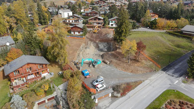 Terrassement d'un chalet 