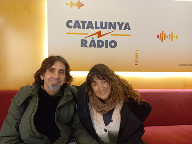 Jordi Blanch (líder de Jazz Pretenders) i Marian Barahona, a Catalunya Ràdio