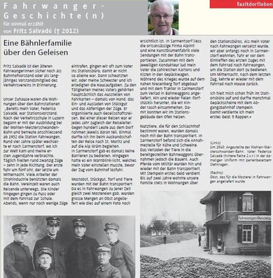 Verkehrsverein Fahrwangen - Fahrwanger Geschichten