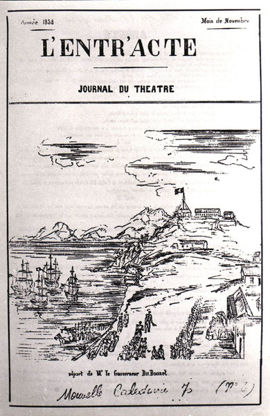 D01 - L'ENTR'ACTE - JOURNAL DU THEATRE (Gravure attribuable à Louis Mostini)