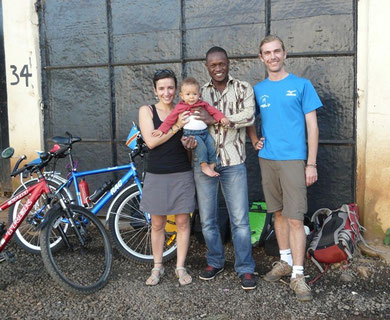 Au départ de Bukavu, avec Ulrich et Raphael.