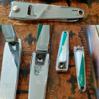 昭和レトロ 爪切り いろいろ 並べてみました ♪ - noraneco1972 Jimdo