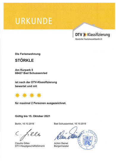 4 Sterne DTV (Deutscher Tourismusverband)