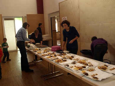 Buffet bei der Adventfeier im KUM