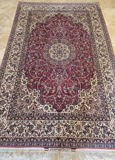 ESFAHANwool&silk   DASTOOR  SADEGH SEIRAFIAN　2ｘ3 　22ヘフト77Raj以上   クリックで詳細ページへ